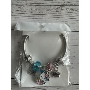 NEW!! Hello Kitty Charm Bracelet  Stretch - Hearts & Bling